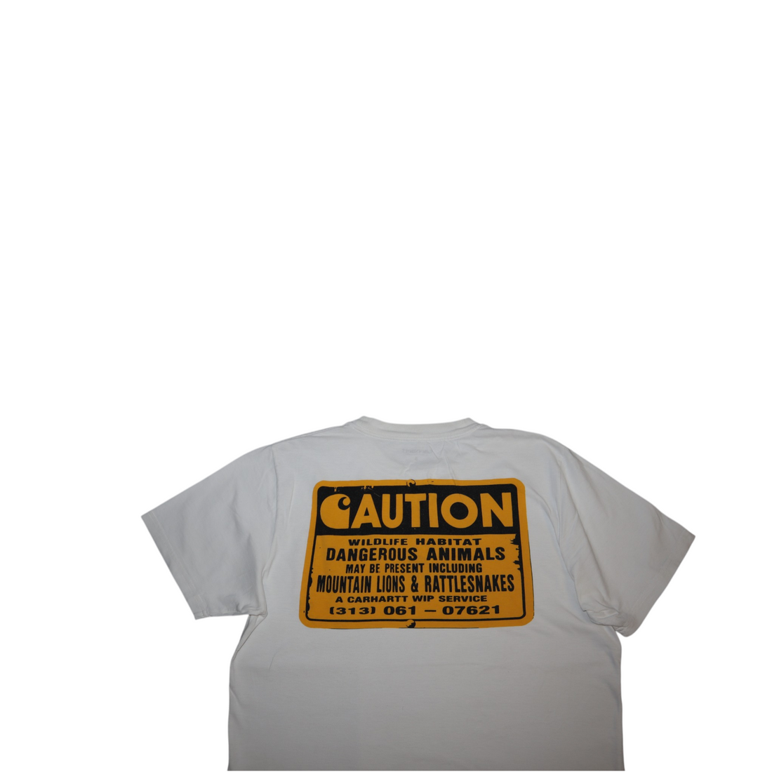 Vintage Carhartt Dangerous Wildlife Tee | White | Size S