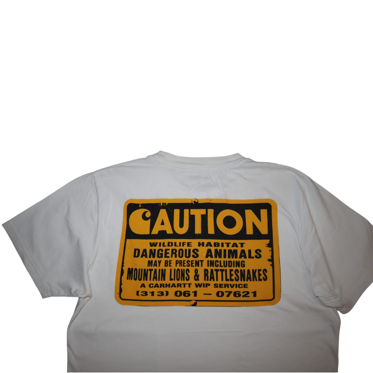 Vintage Carhartt Dangerous Wildlife Tee | White | Size S