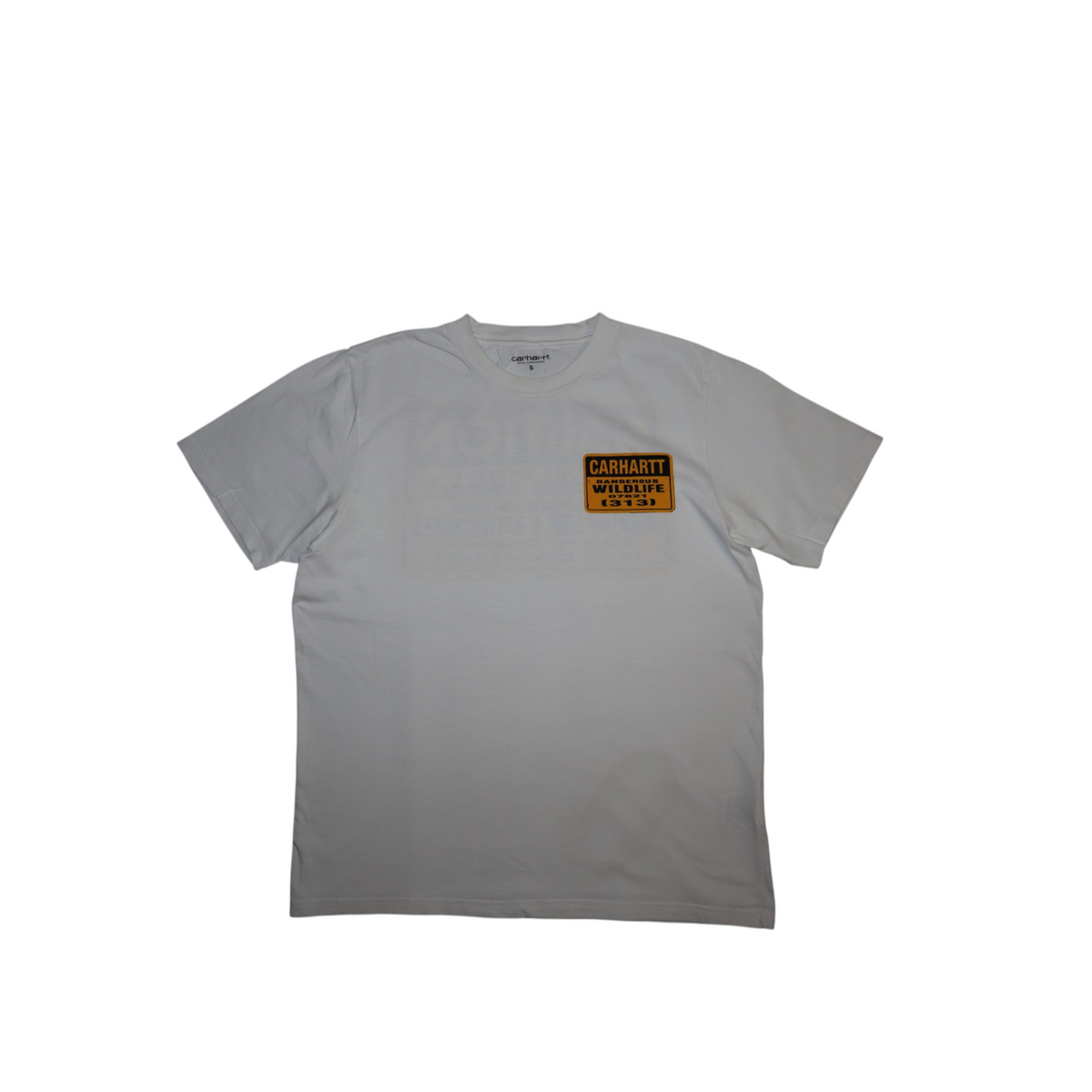 Vintage Carhartt Dangerous Wildlife Tee | White | Size S