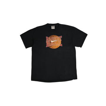 Vintage Nike Basketball Tee | Black | Size L | Silver Tag