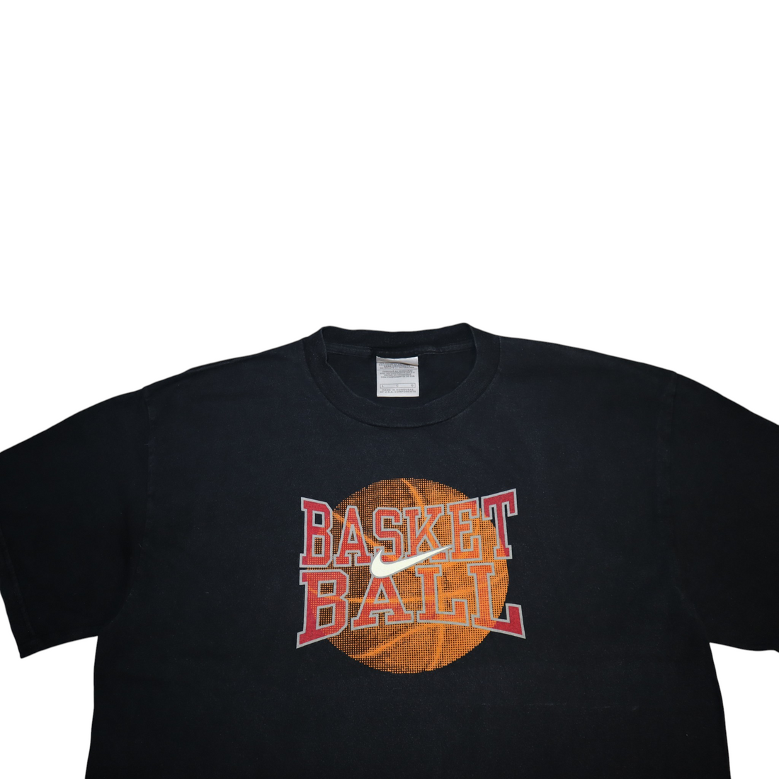 Vintage Nike Basketball Tee | Black | Size L | Silver Tag