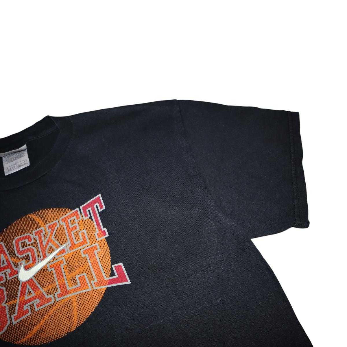 Vintage Nike Basketball Tee | Black | Size L | Silver Tag