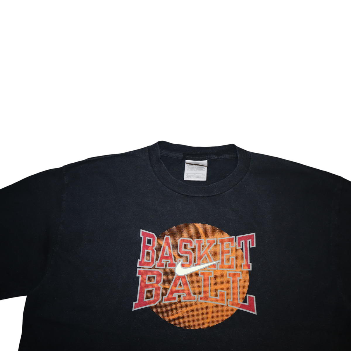 Vintage Nike Basketball Tee | Black | Size L | Silver Tag