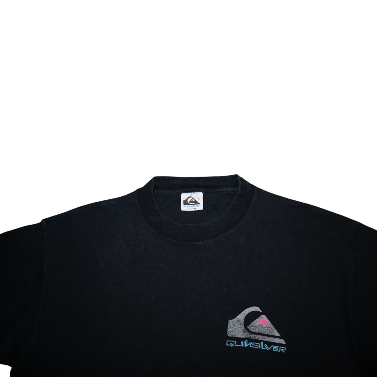 Vintage 90s Quiksilver Tee | Black | Size L | Made in USA