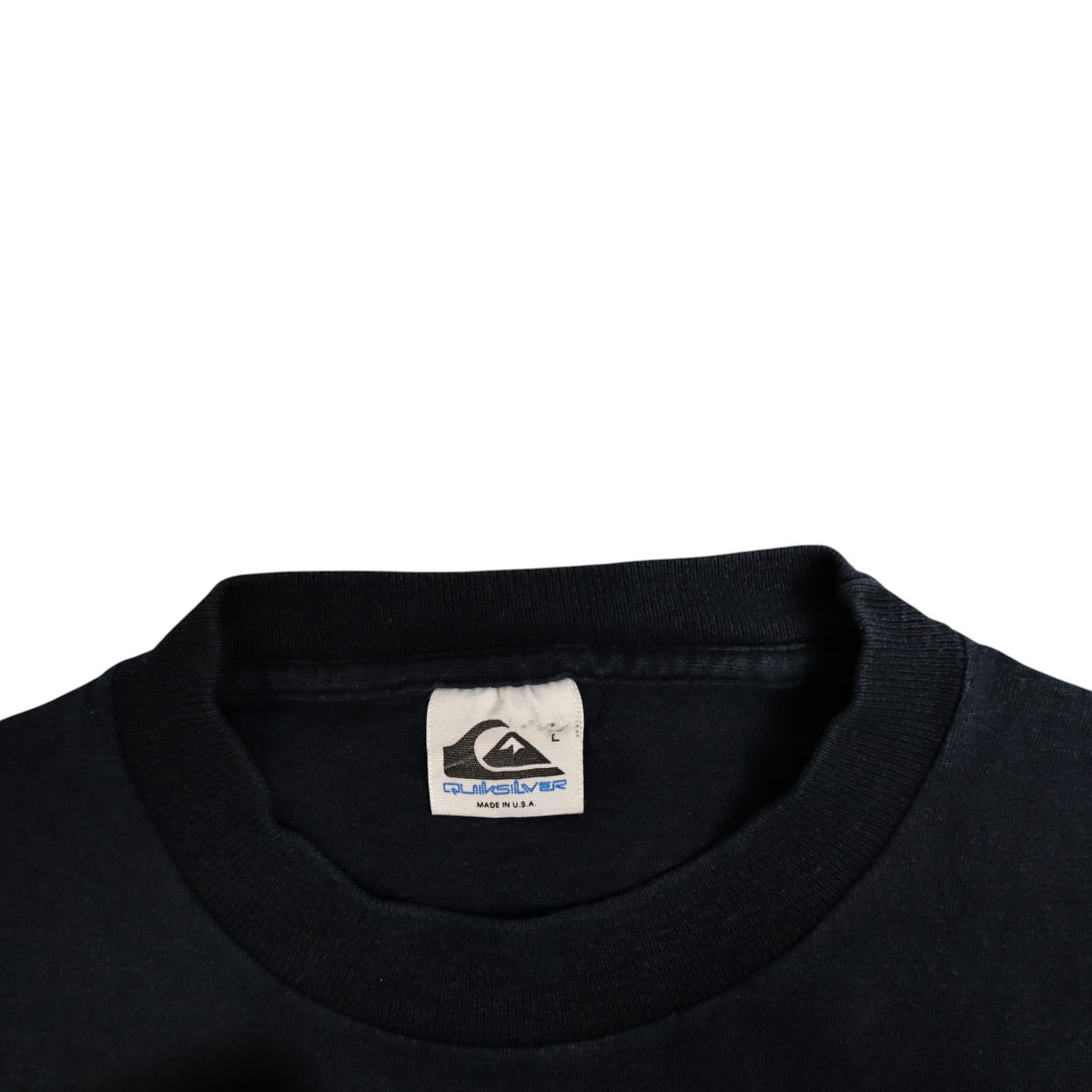 Vintage 90s Quiksilver Tee | Black | Size L | Made in USA