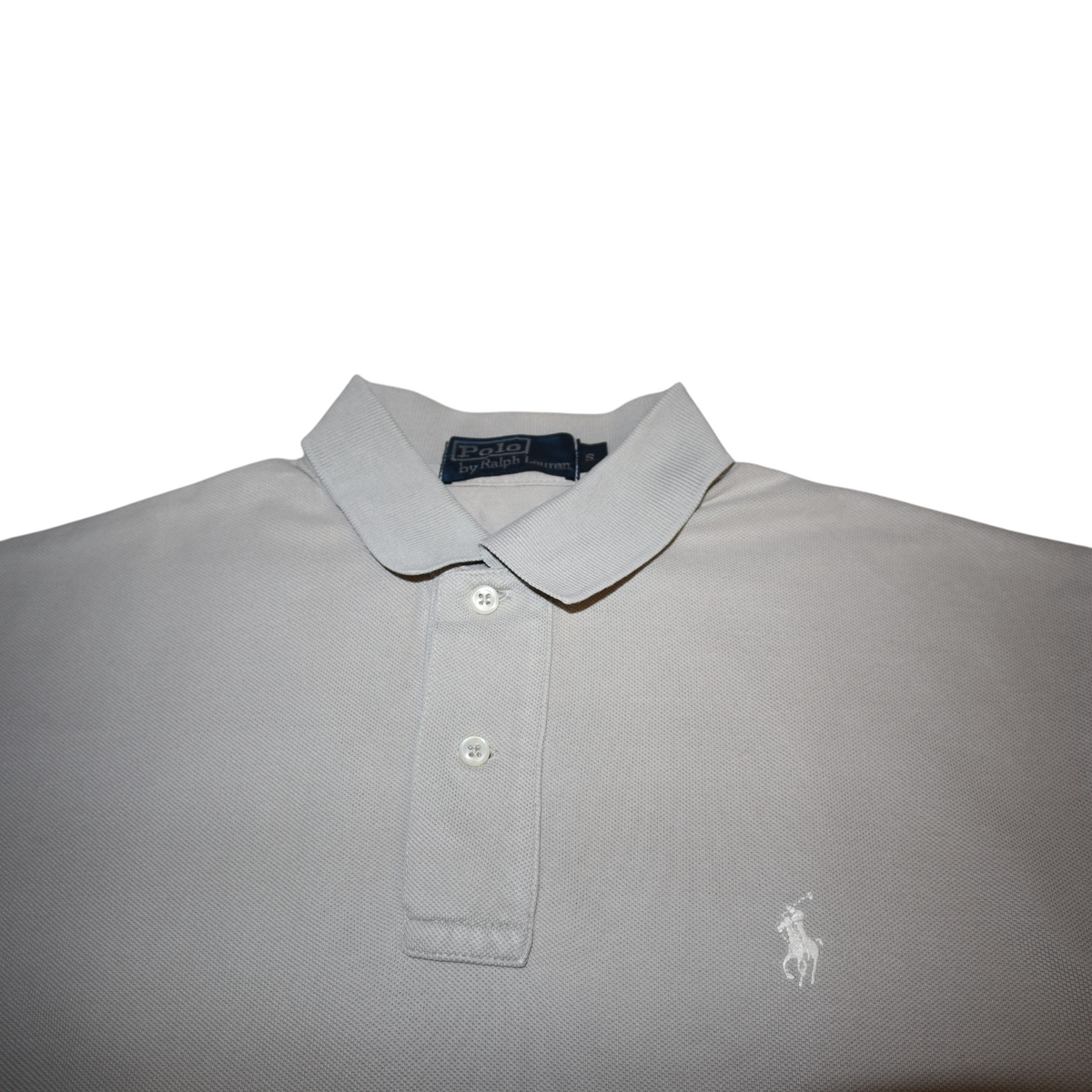 Vintage Polo Ralph Lauren Tee | Light Grey | Size S — Fits M