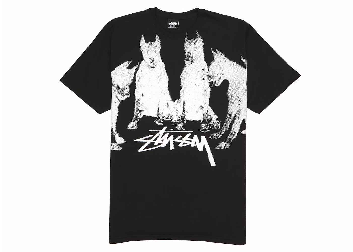 Stussy Dobermans T-shirt - Gods Thrift Athens