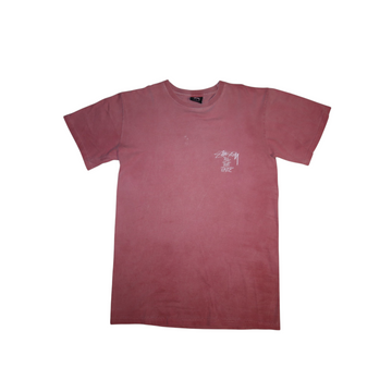 Stussy Saxophone Tee | Washed Pink | Size S