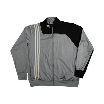 Vintage 2000s Adidas Track Jacket | Grey / Black | Size M