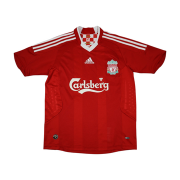 Vintage Adidas Liverpool 2008–2010 Home Jersey | Red | Youth L - Mens M