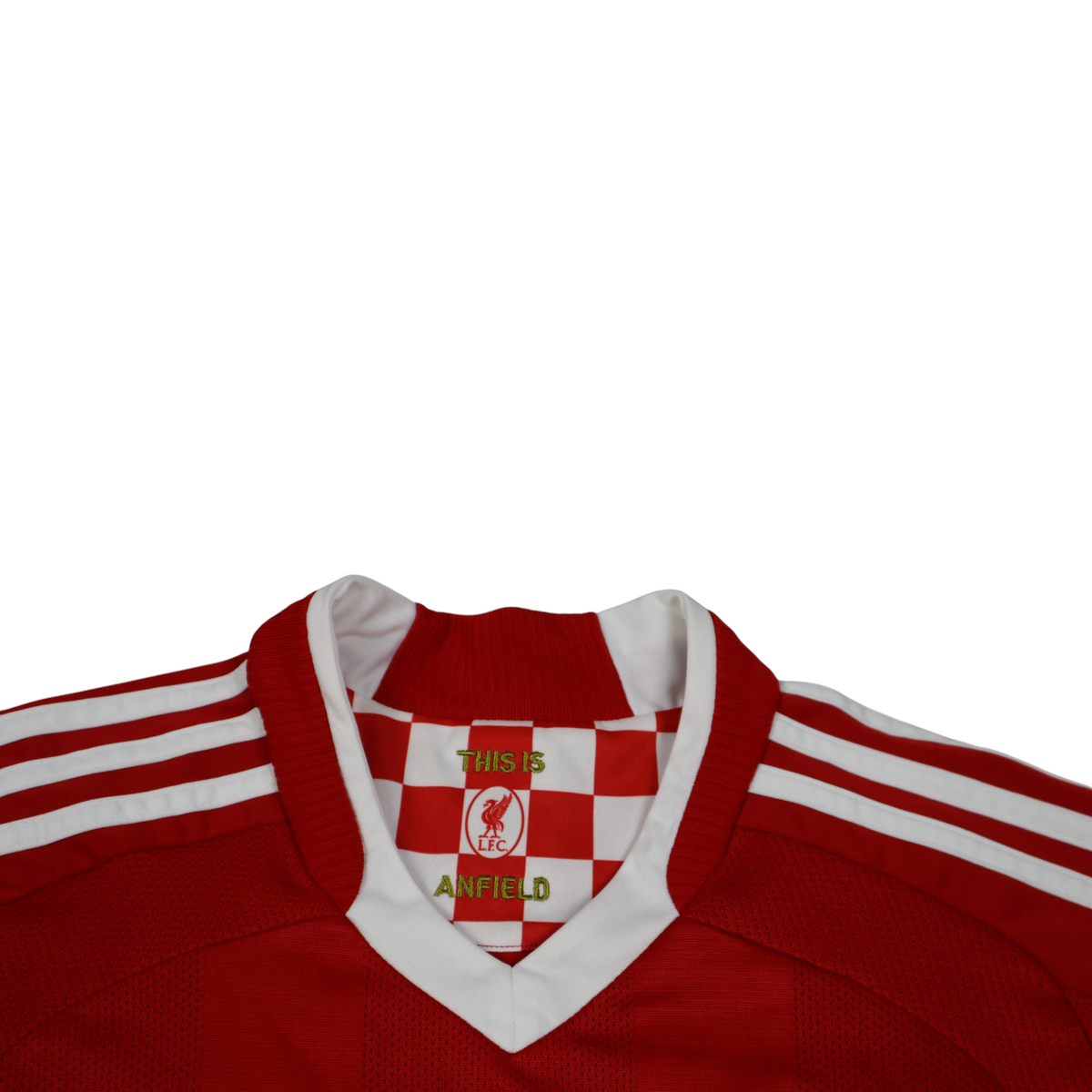 Vintage Adidas Liverpool 2008–2010 Home Jersey | Red | Youth L - Mens M