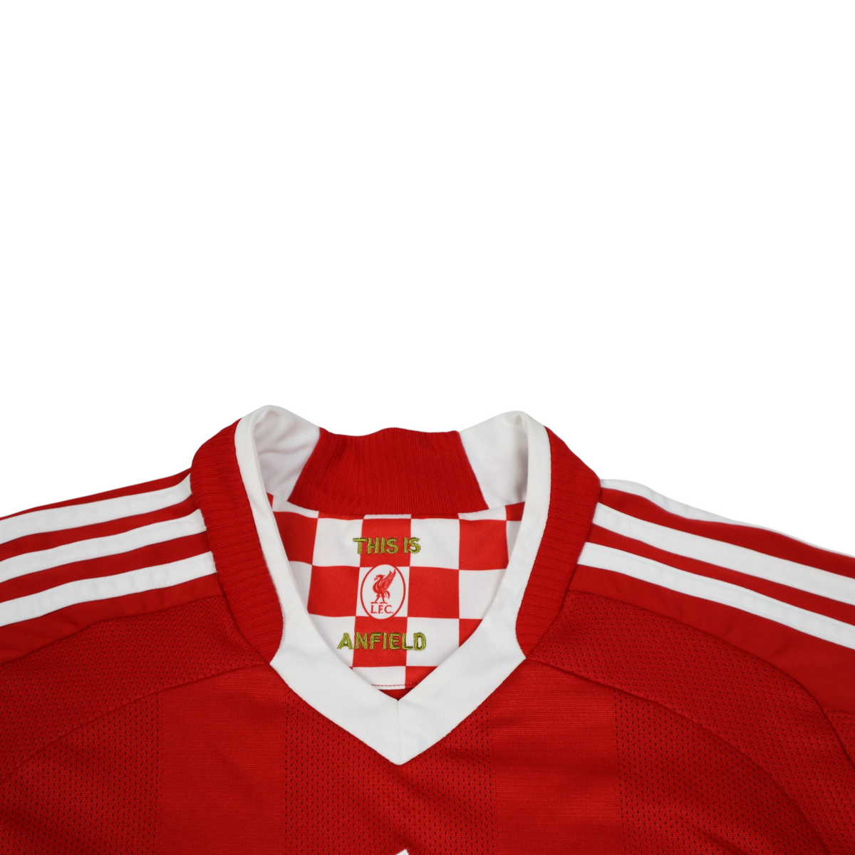 Vintage Adidas Liverpool 2008–2010 Home Jersey | Red | Youth L - Mens M