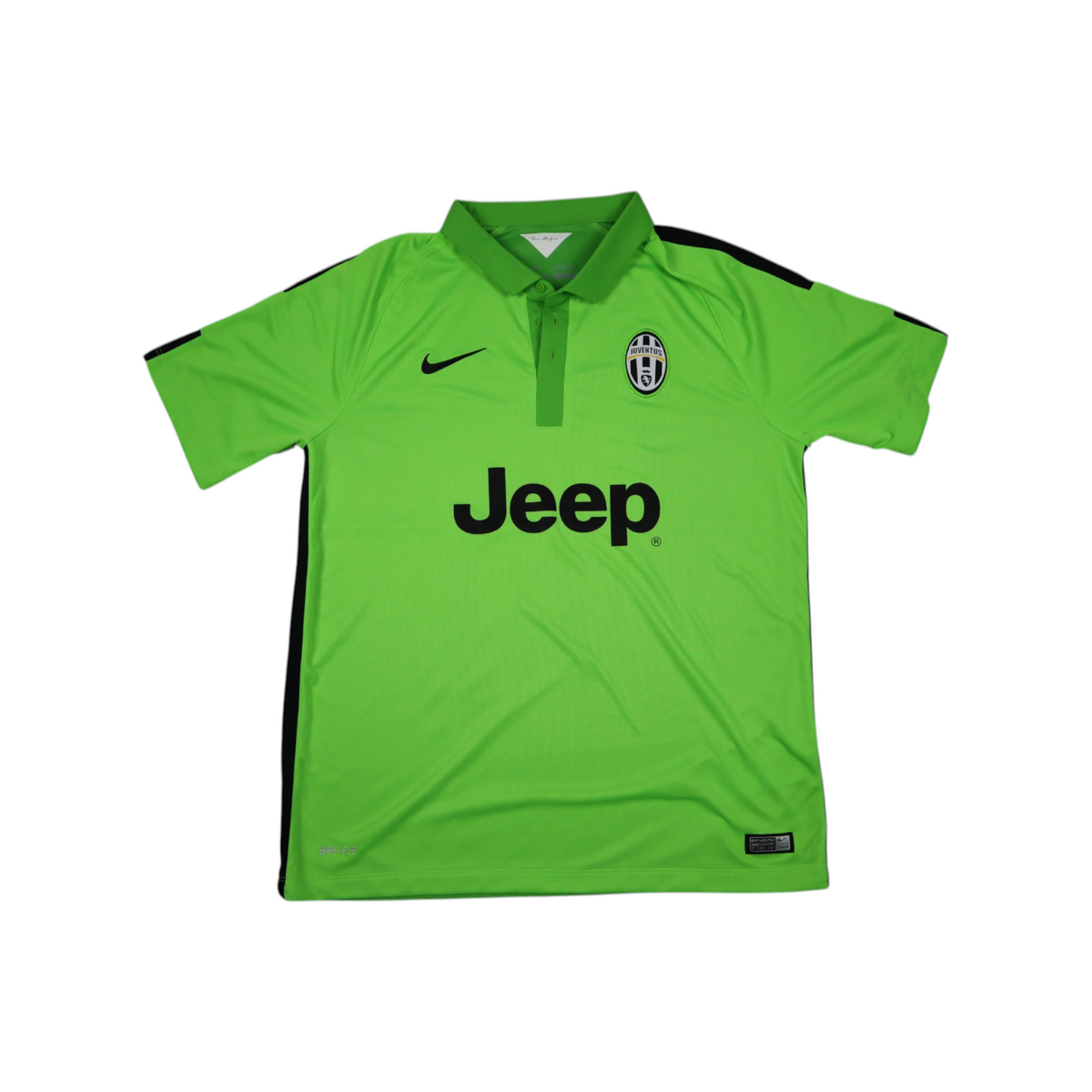 Nike Juventus 2014/15 Third Jersey | Lime Green | Size L