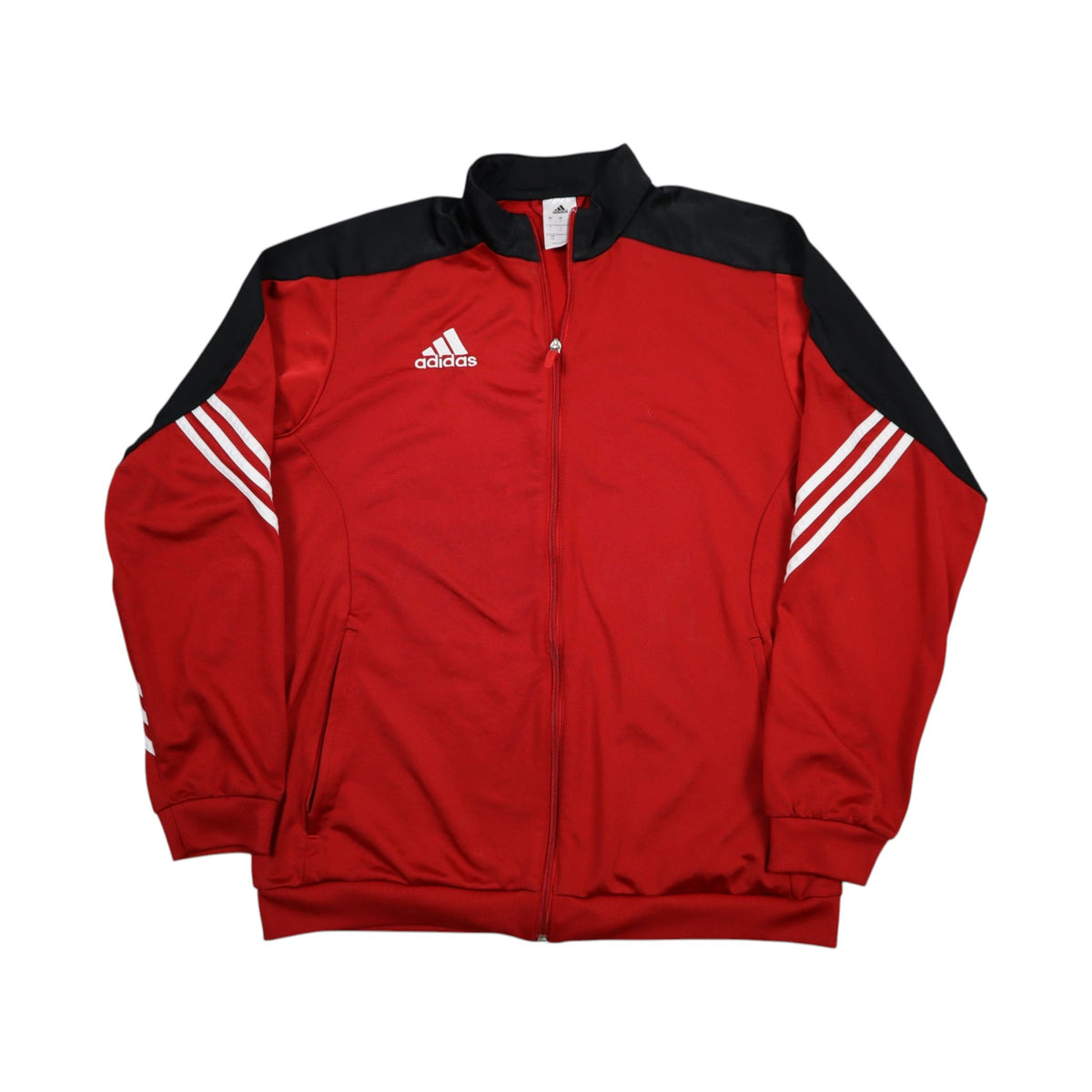 Vintage 2000s Adidas Track Jacket | Red / Black | Size M