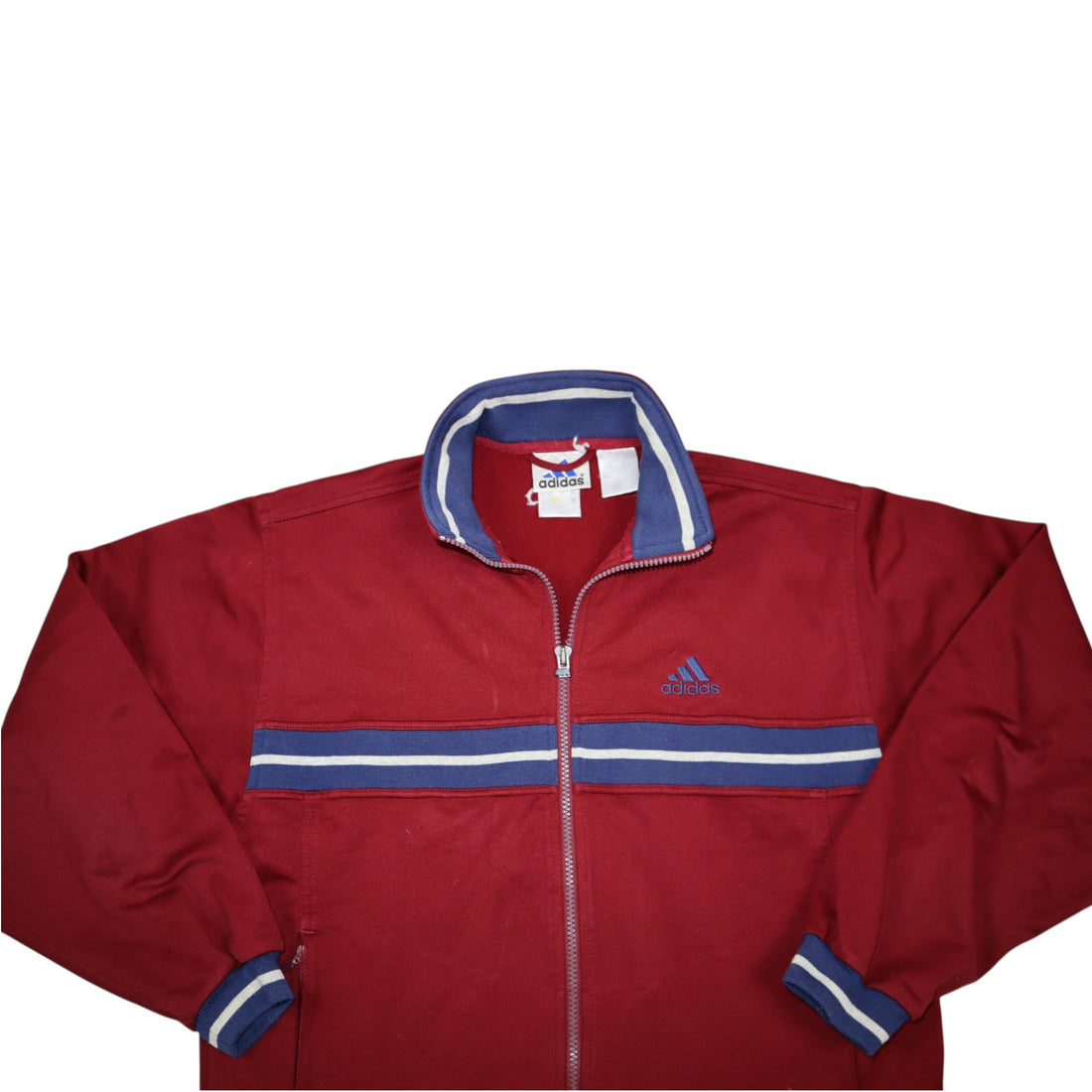 Vintage ζακέτα φόρμας Adidas δεκαετίας 2000 | Μπορντό | Μέγεθος S