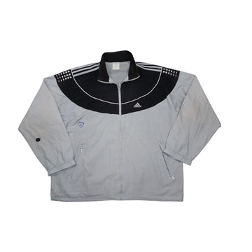 Vintage 2000s Adidas Track Jacket | Grey | Size XXL