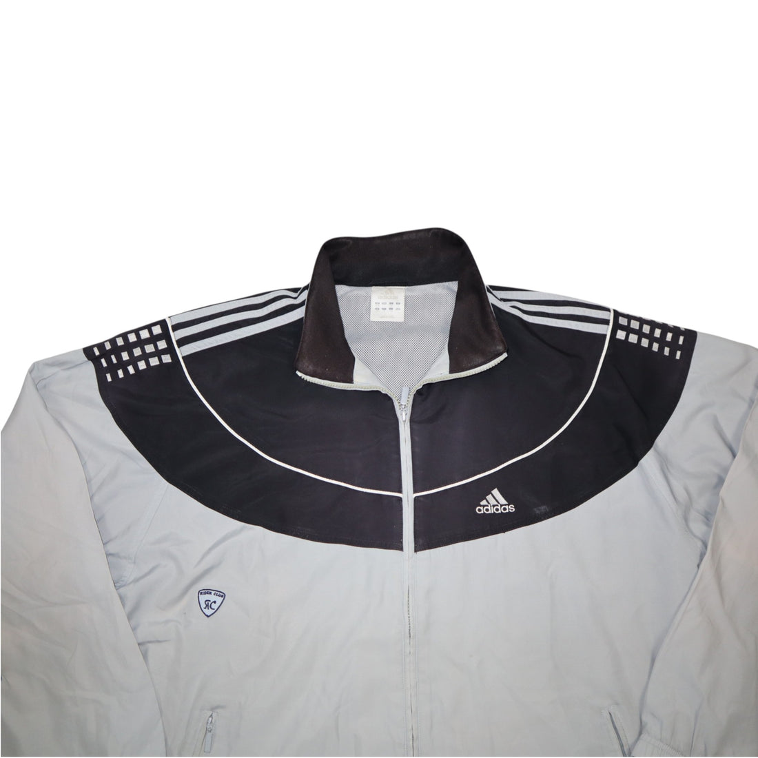 Vintage αθλητική ζακέτα Adidas δεκαετίας 2000 | Γκρι | Μέγεθος XXL