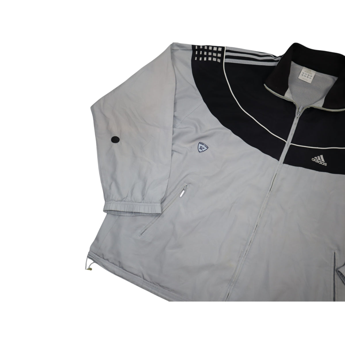 Vintage 2000s Adidas Track Jacket | Grey | Size XXL