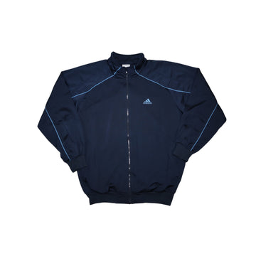 Vintage 2000s Adidas Track Jacket | Navy Blue | Size L