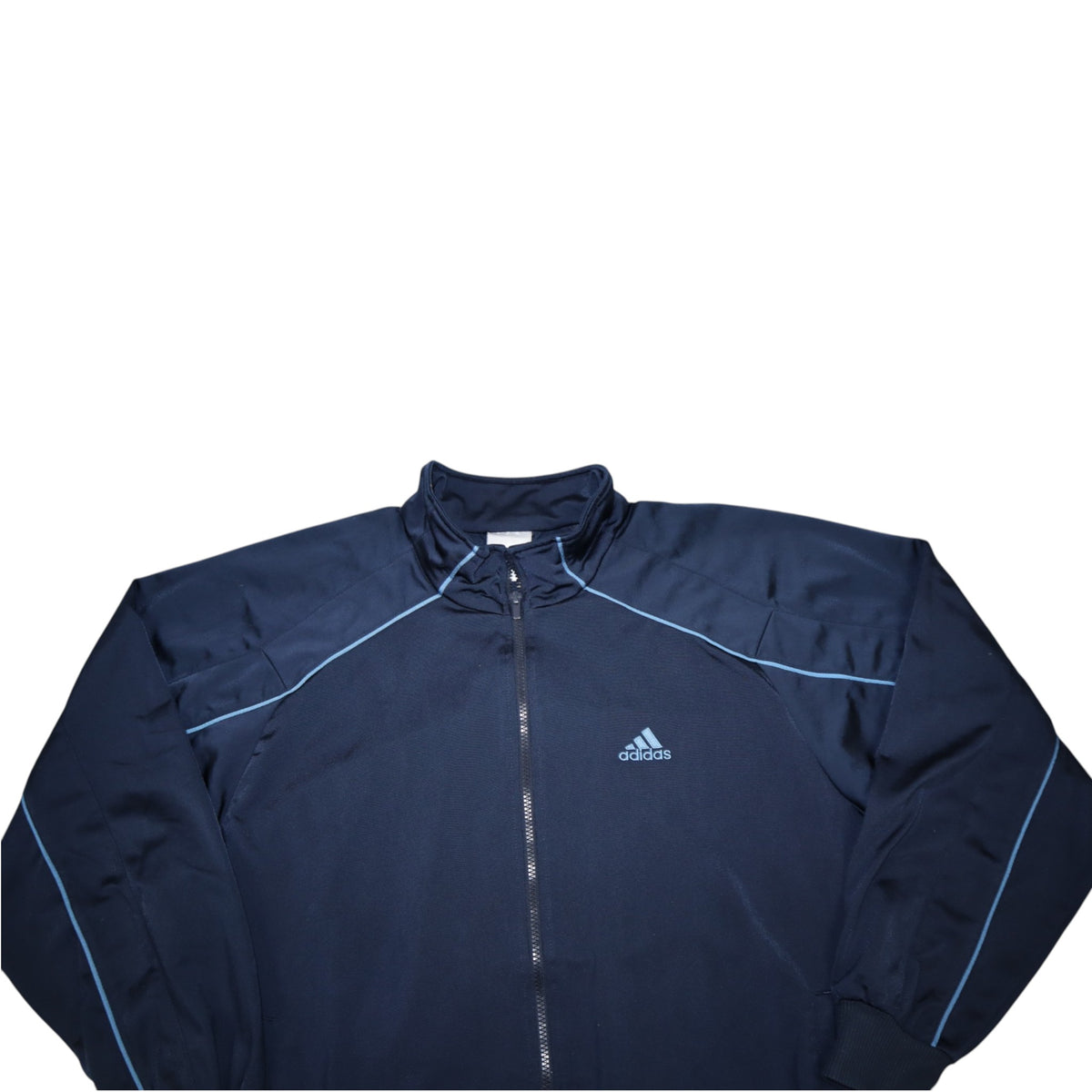 Vintage 2000s Adidas Track Jacket | Navy Blue | Size L