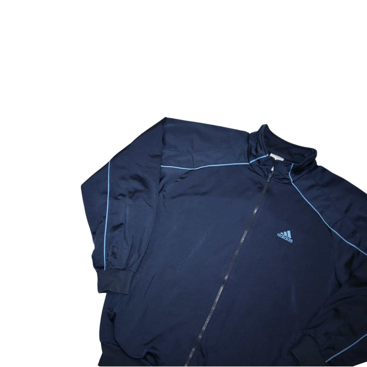 Vintage 2000s Adidas Track Jacket | Navy Blue | Size L