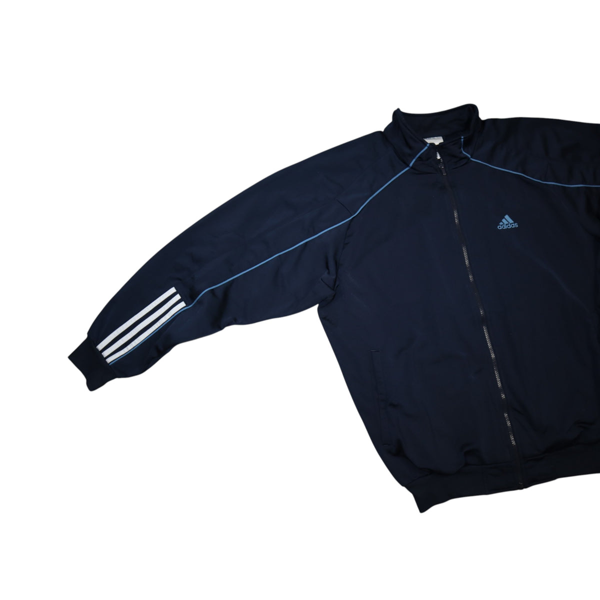 Vintage 2000s Adidas Track Jacket | Navy Blue | Size L
