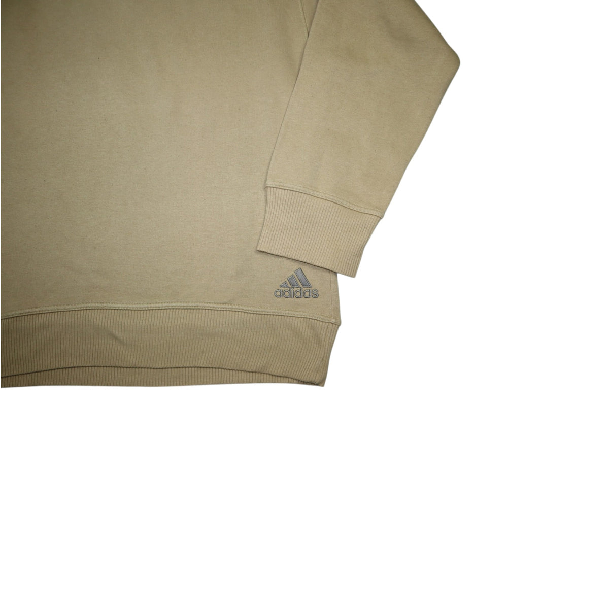 Vintage Early 2000s Adidas Crewneck | Beige / Green | Size M