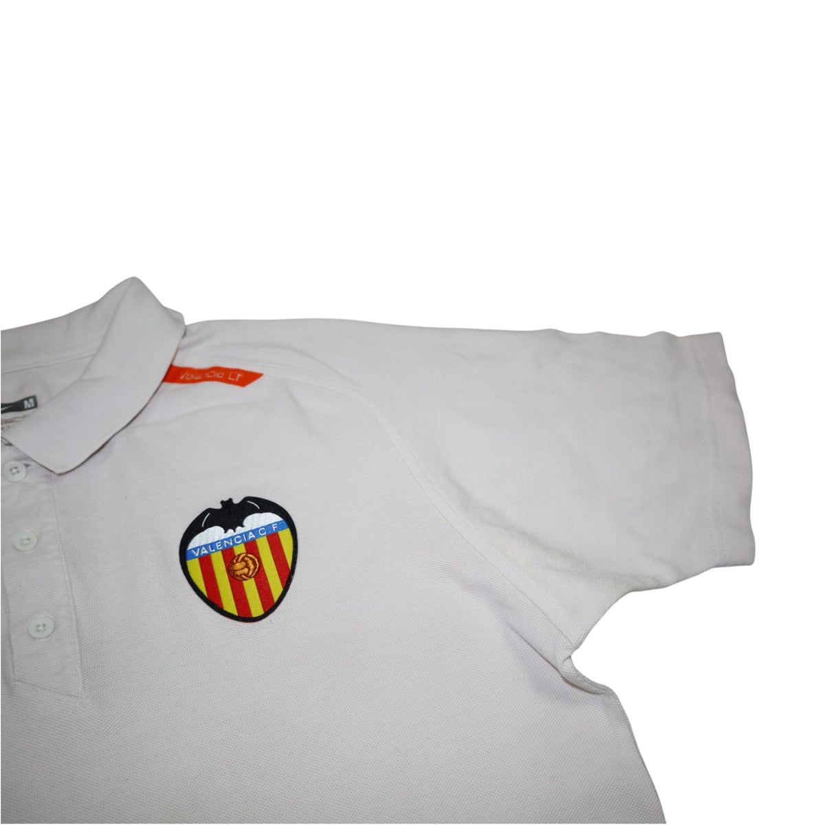 Nike Valencia CF 2000s Polo Shirt | White / Orange | Size M