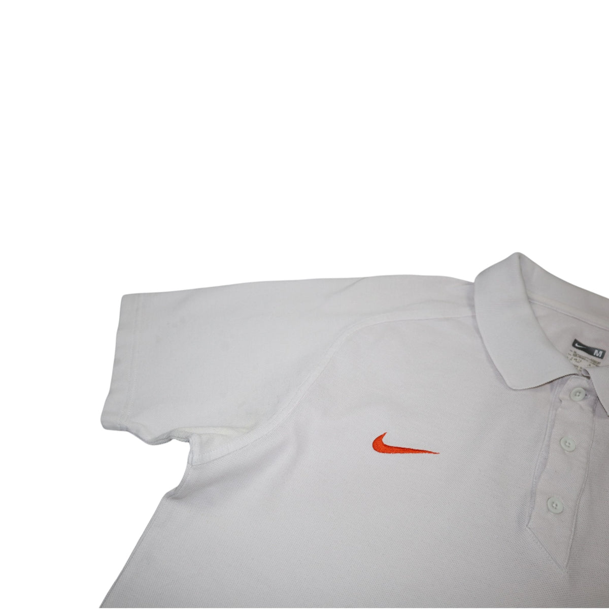 Nike Valencia CF 2000s Polo Shirt | White / Orange | Size M