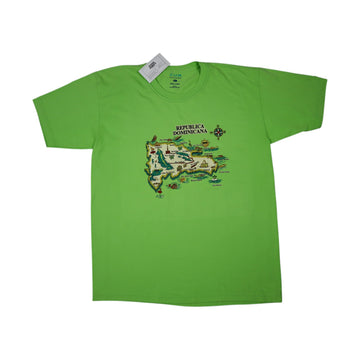 Vintage Dominican Republic Graphic Tee | Green | Size L