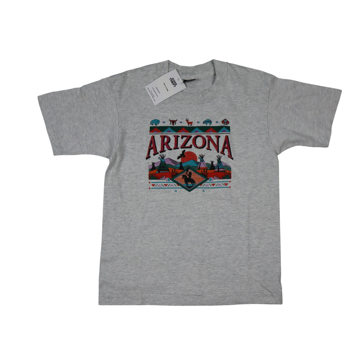 Vintage 90s Arizona Graphic Tee | Grey | Size S