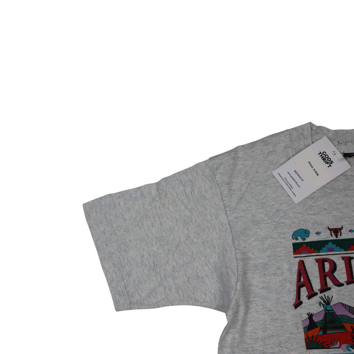 Vintage 90s Arizona Graphic Tee | Grey | Size S