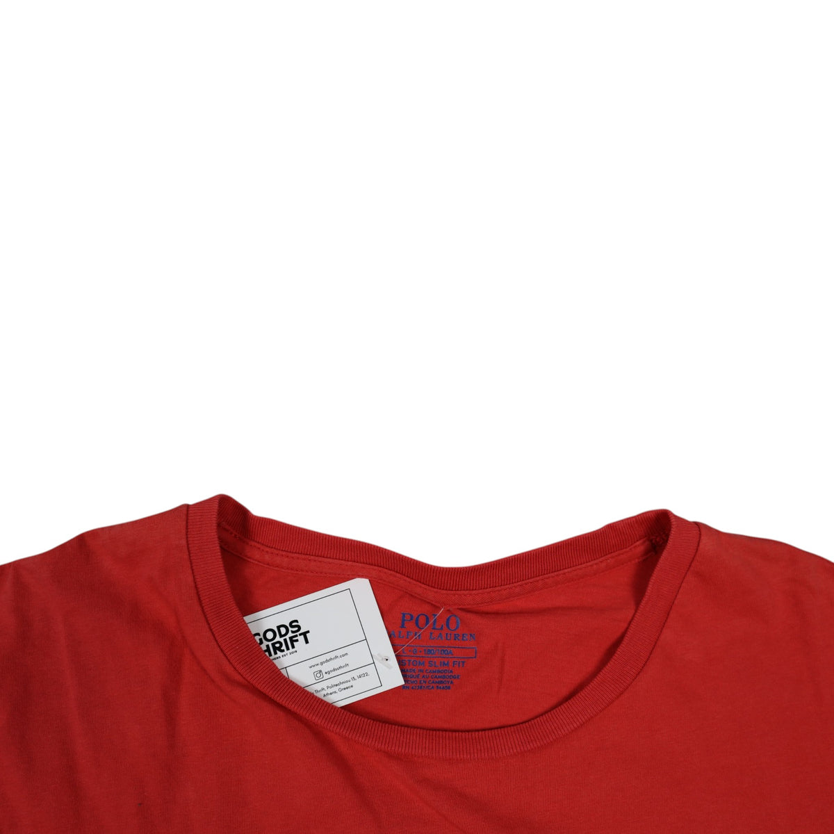 Vintage Polo Ralph Lauren Pocket Tee | Red | Size L