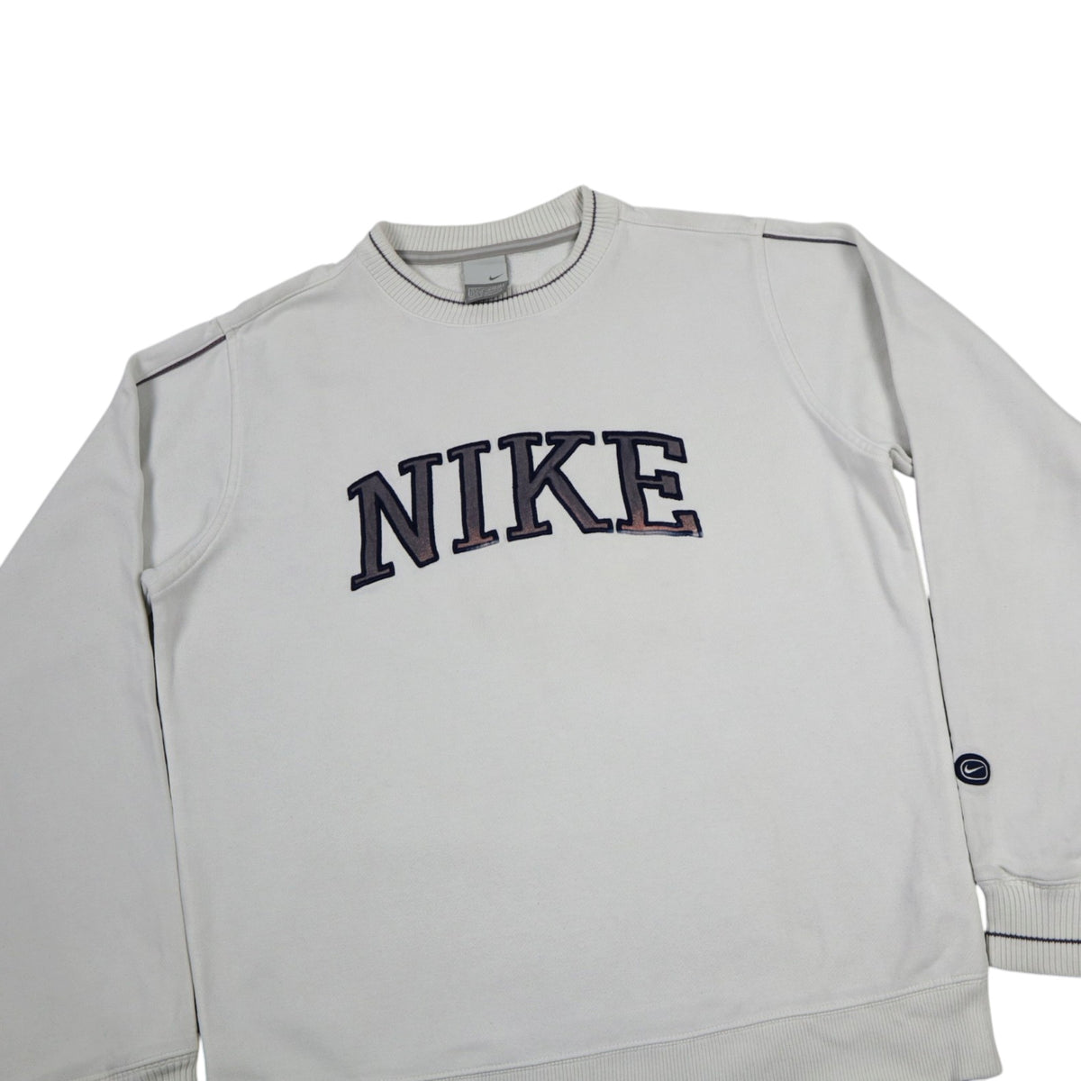 Vintage Nike Spellout Crewneck | White | Size S