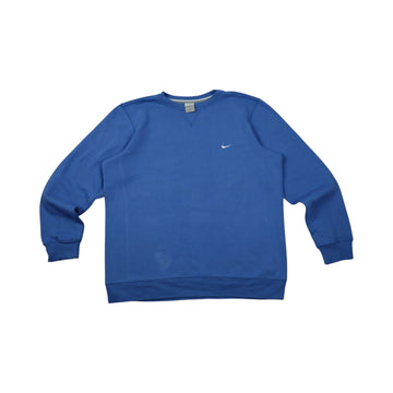 Vintage 2000s Nike Mini Swoosh Crewneck | Royal Blue | Size M