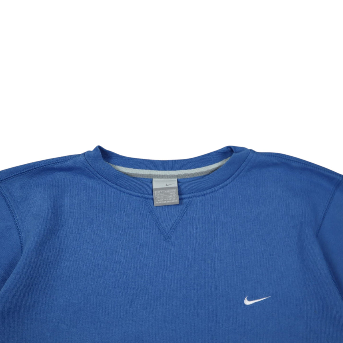 Vintage 2000s Nike Mini Swoosh Crewneck | Royal Blue | Size M