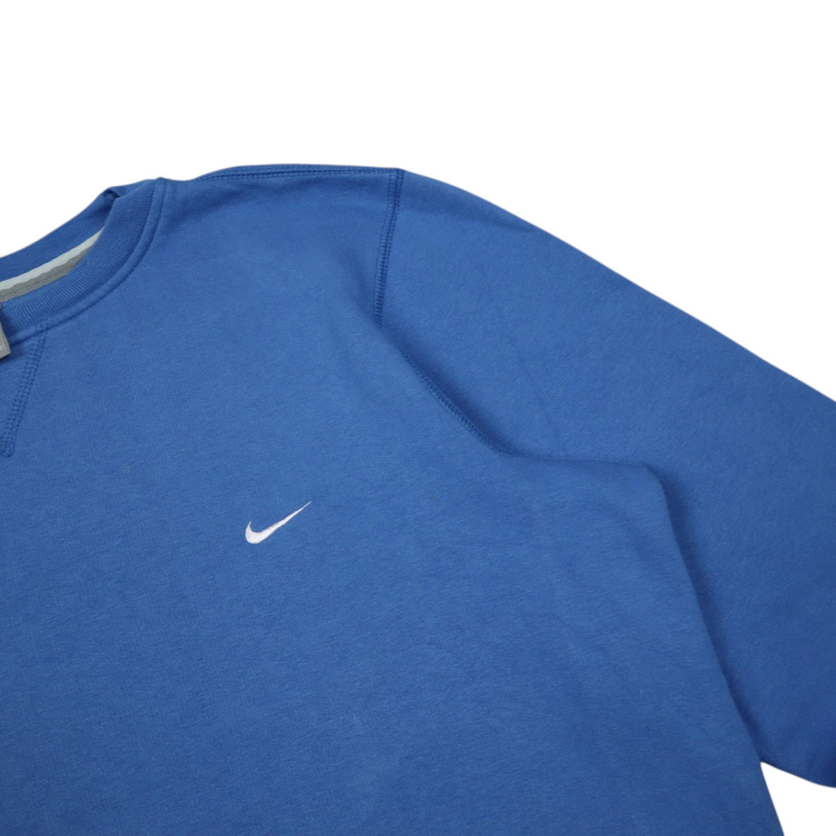 Vintage 2000s Nike Mini Swoosh Crewneck | Royal Blue | Size M