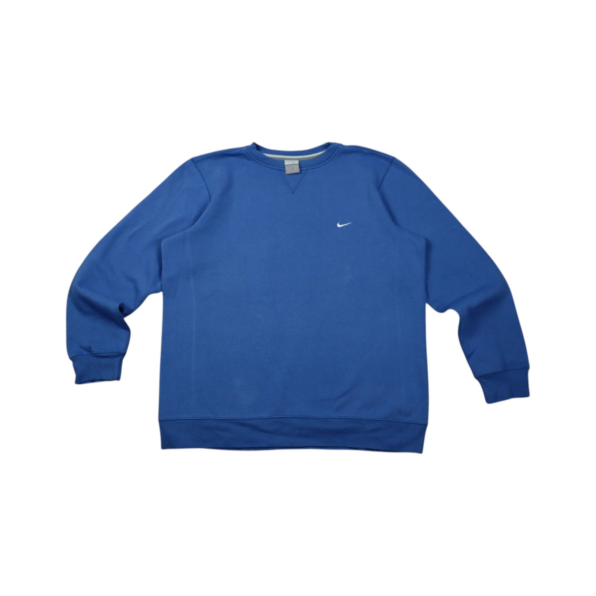 Vintage 2000s Nike Mini Swoosh Crewneck | Royal Blue | Size M