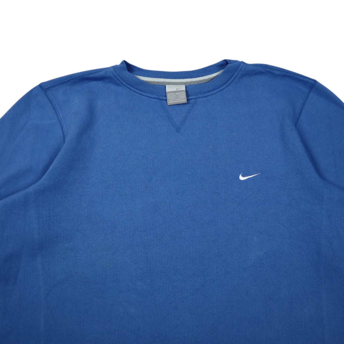 Vintage 2000s Nike Mini Swoosh Crewneck | Royal Blue | Size M