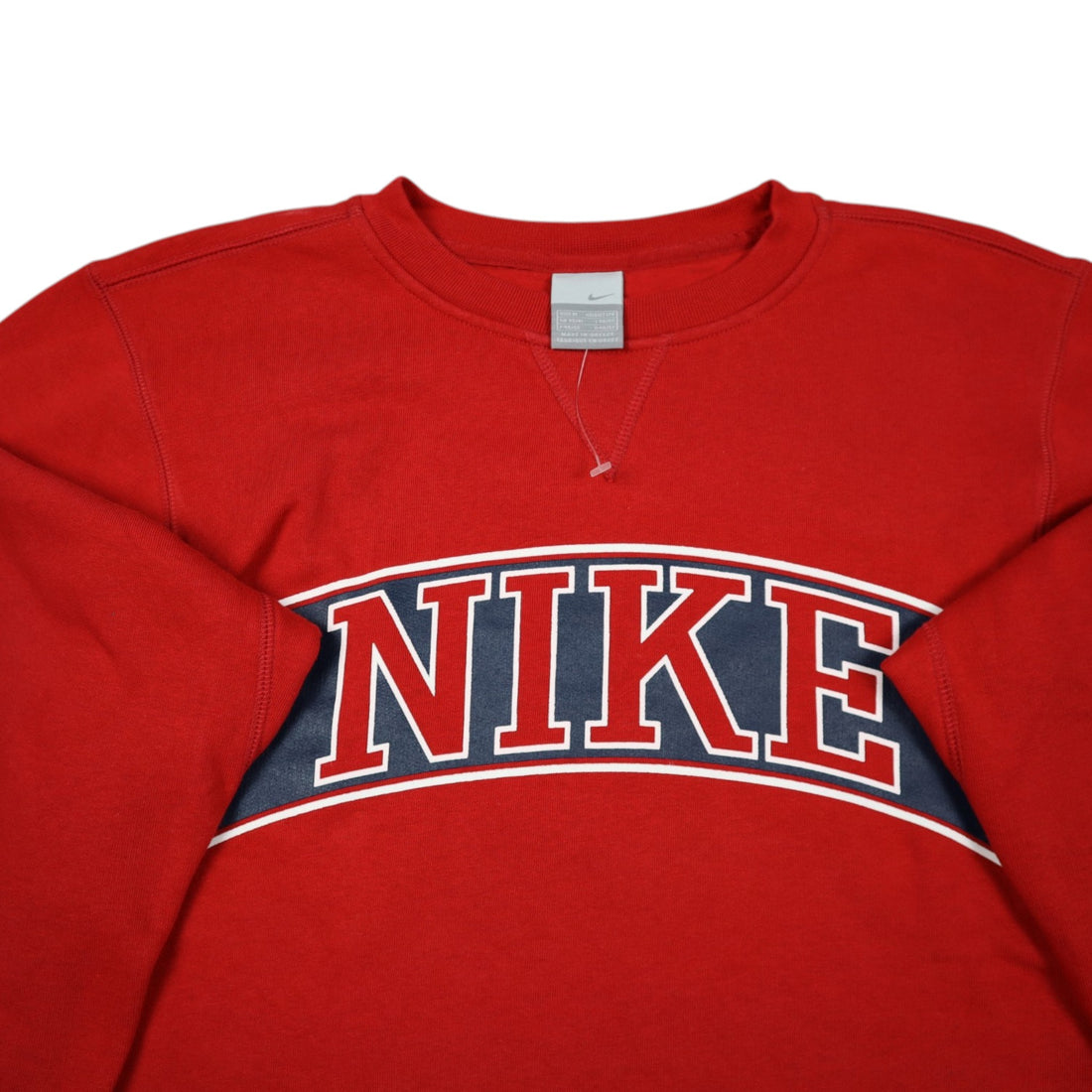 Vintage 2002 Nike Spellout Crewneck | Red | Size M