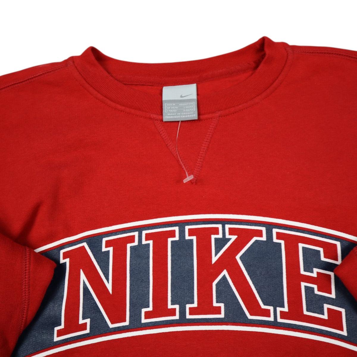 Vintage 2002 Nike Spellout Crewneck | Red | Size M