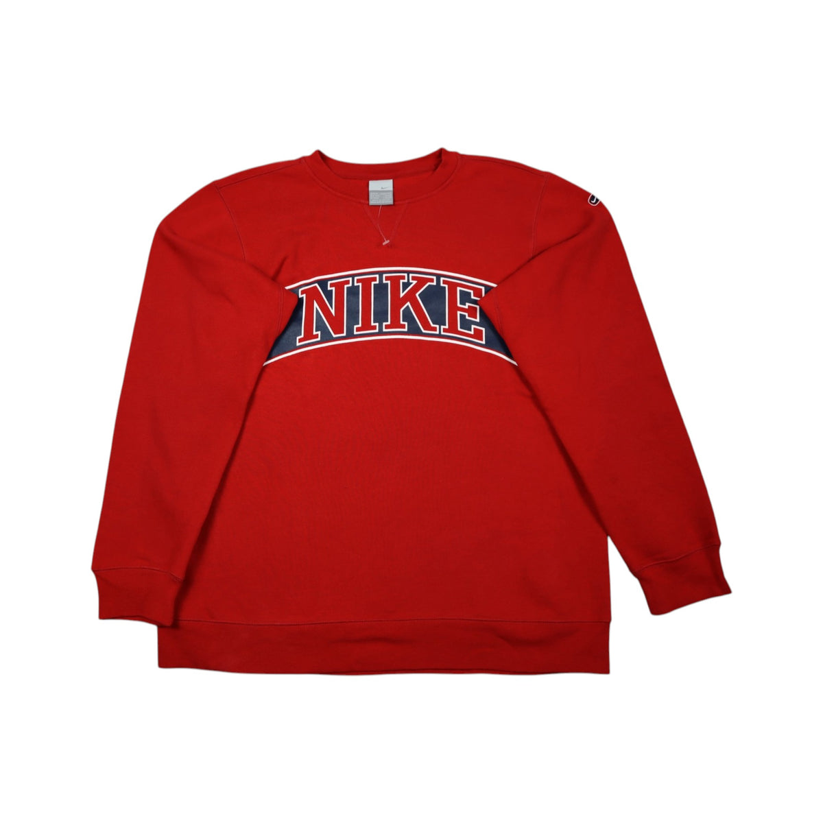 Vintage 2002 Nike Spellout Crewneck | Red | Size M