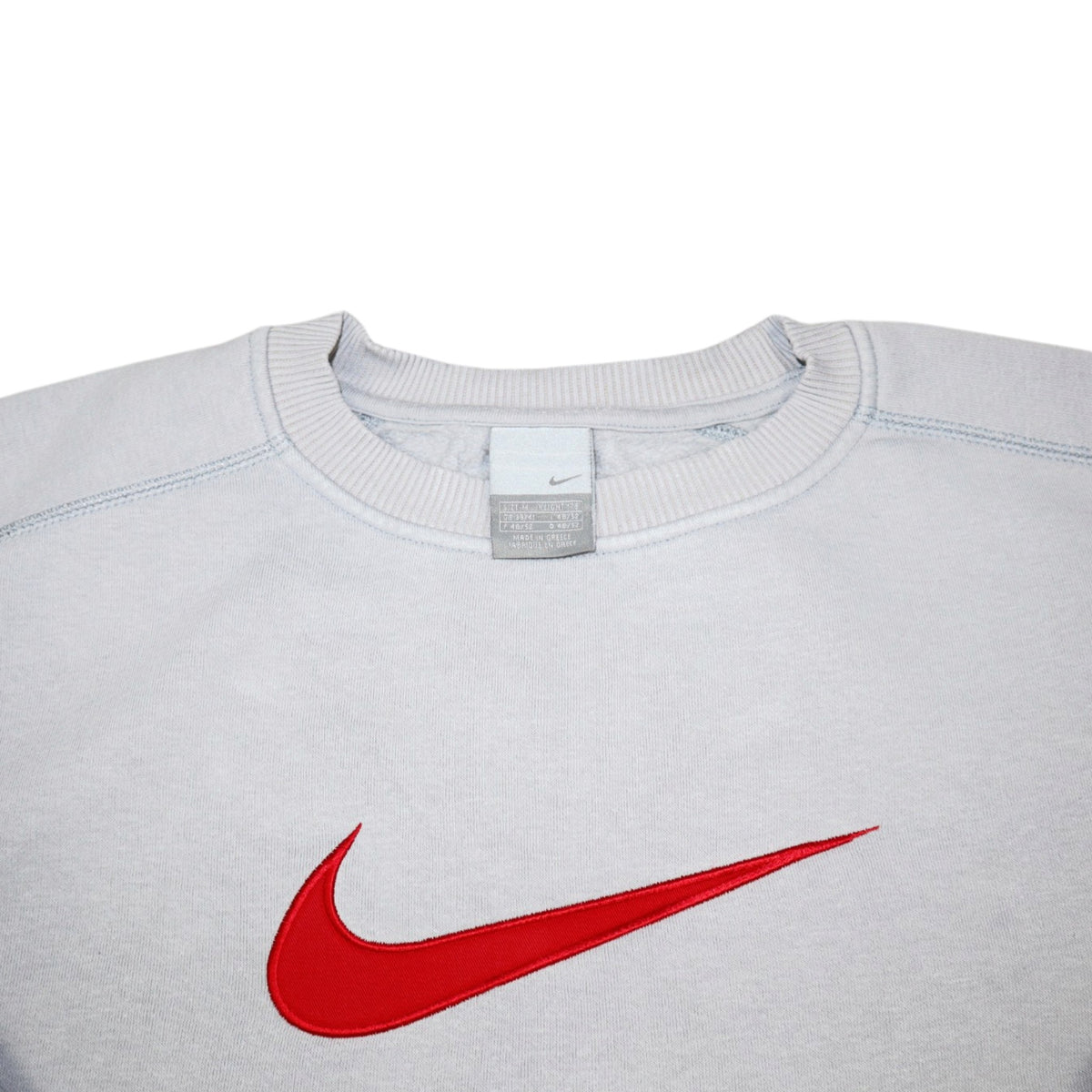 Vintage 2002 Nike Centre Swoosh Crewneck | Silver | Size M