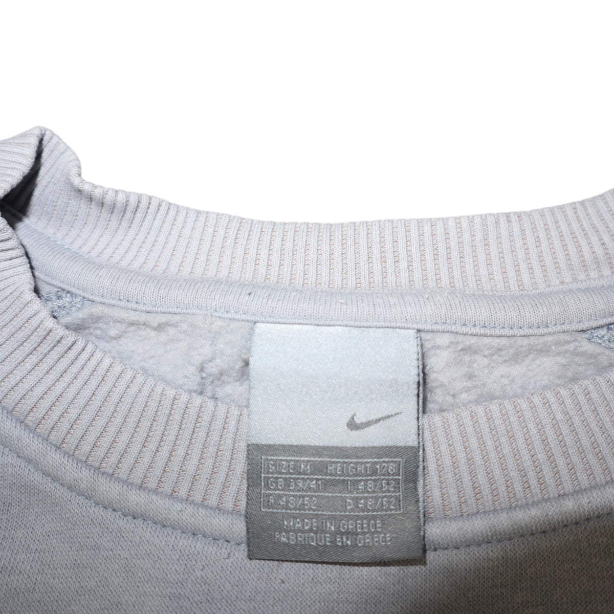 Vintage 2002 Nike Centre Swoosh Crewneck | Silver | Size M