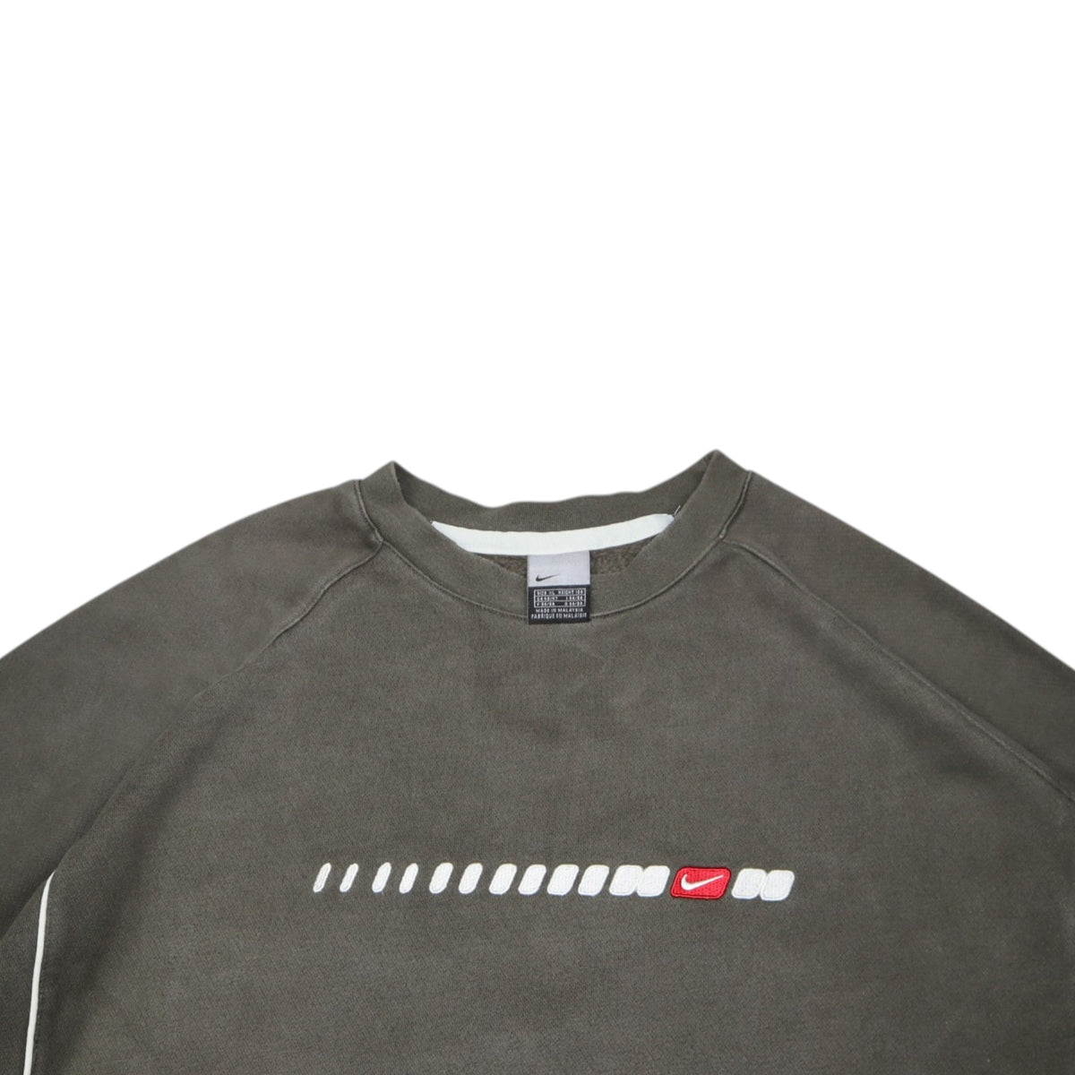 Vintage 2000s Nike Graphic Crewneck | Olive | Size XL