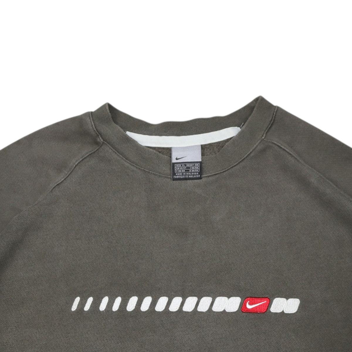 Vintage 2000s Nike Graphic Crewneck | Olive | Size XL