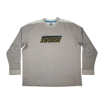 Vintage 2000s Nike Swoosh Crewneck | Beige | Size XL