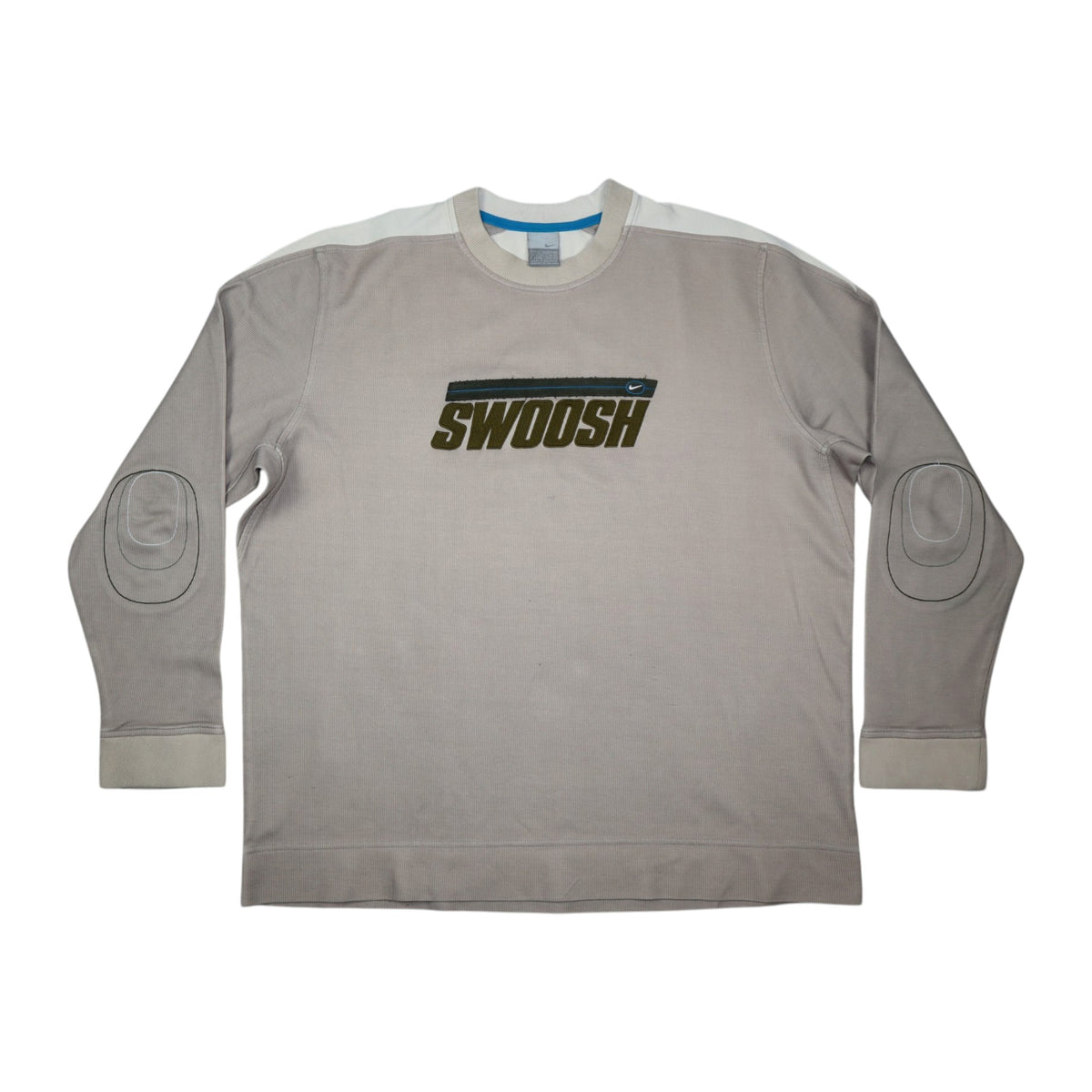 Vintage 2000s Nike Swoosh Crewneck | Beige | Size XL