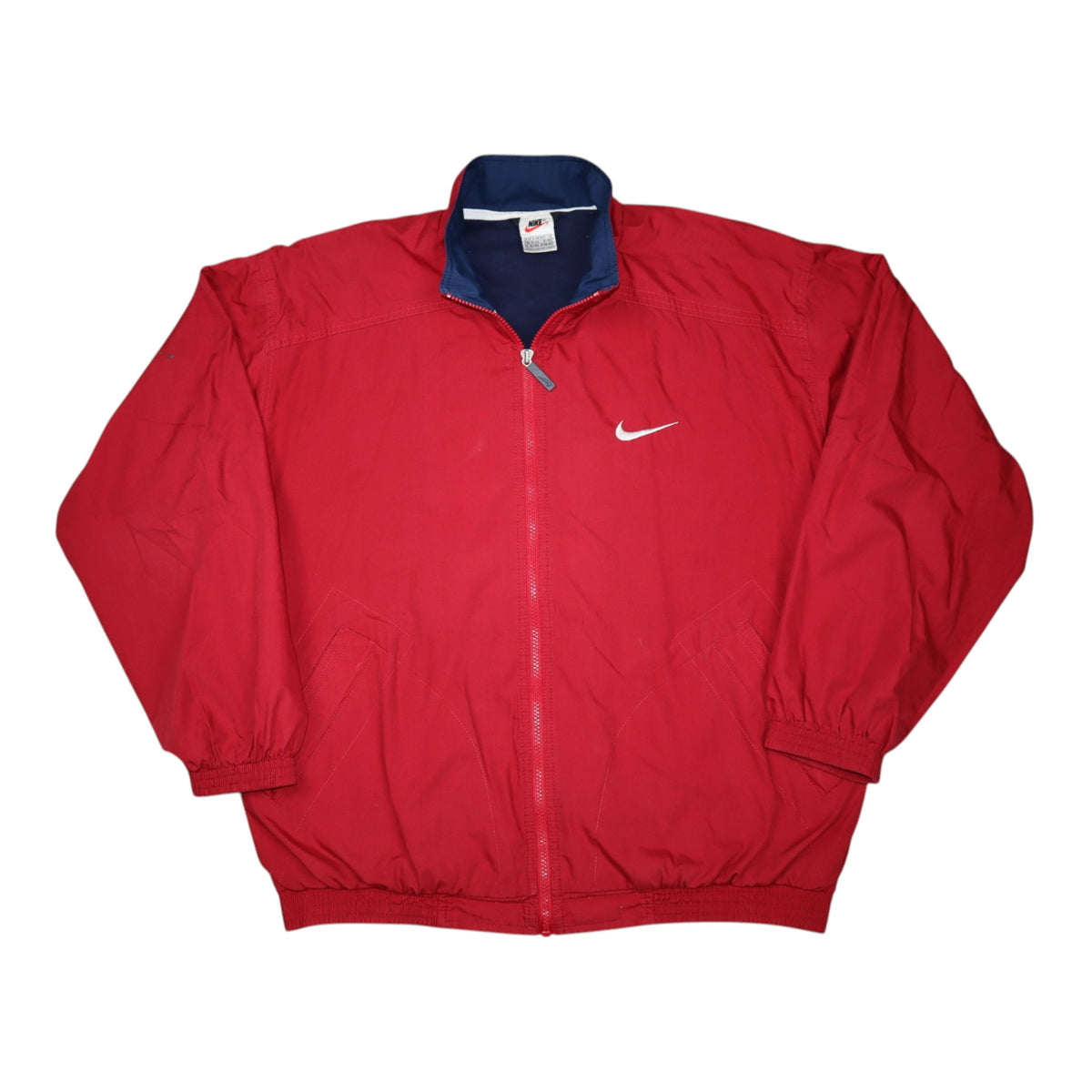 Vintage 90s Nike Track Jacket | Burgundy | Size M