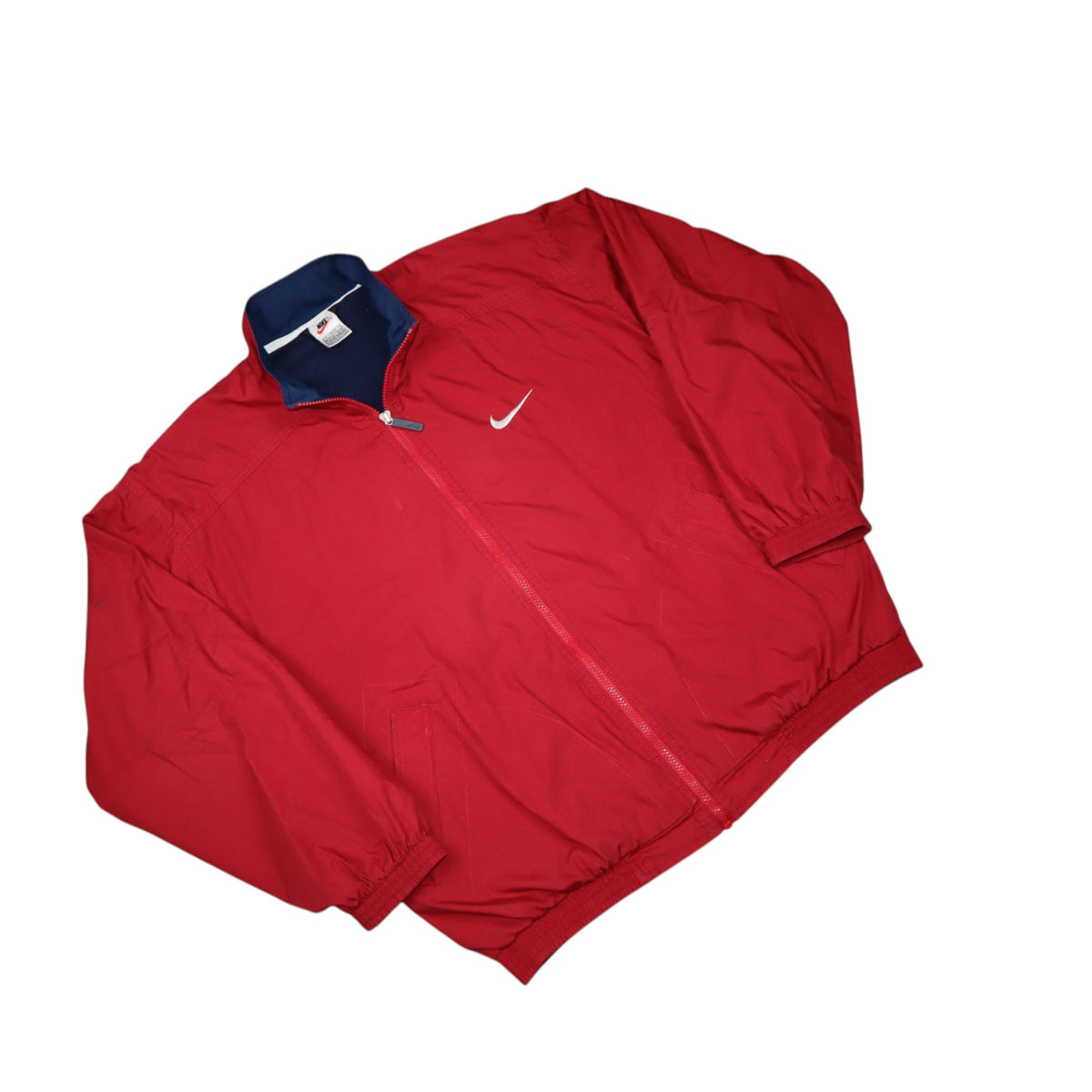Vintage 90s Nike Track Jacket | Burgundy | Size M